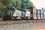 Westbound stack train